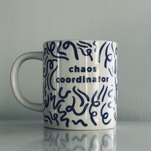 Parker Lane, Blue Scribble Coffee/Tea Mug, Chaos Coordinator